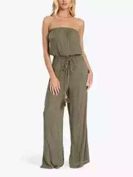 Комбинезон South Beach Strapless, хаки