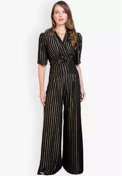 Комбинезон Stripe Wide Leg HotSquash, черный