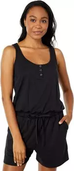 Комбинезон THRIVE SOCIETE Henley Romper, черный
