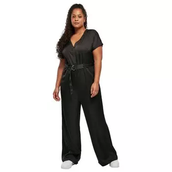 Комбинезон Urban Classics Satin Wide, черный