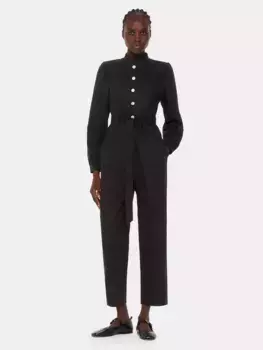Комбинезон Whistles Andrea Button Front, черный