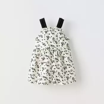 Комбинезон Zara Printed, экрю