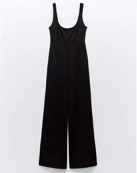 Комбинезон Zara With Topstitching, черный