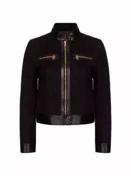 Комбинированная куртка с монограммой Gucci