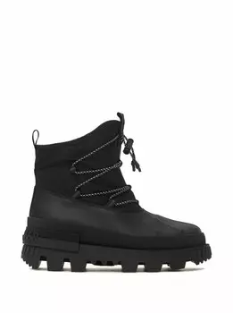 Комбинированные ботинки Moncler, черный