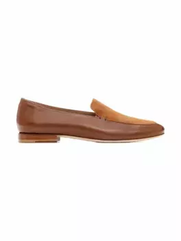 Комбинированные лоферы Kiton, коричневый