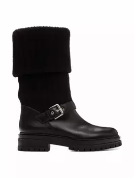 Комбинированные сапоги Thurso Gianvito Rossi, черный