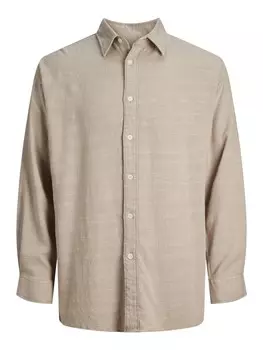 Комфортная рубашка JACK & JONES, бежевый