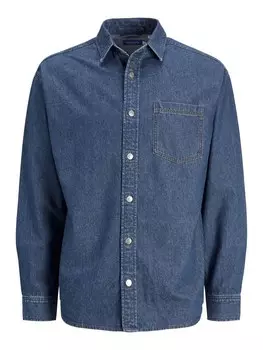 Комфортная рубашка JACK & JONES, синий