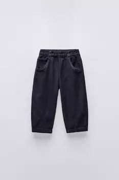 Комфортные брюки ZARA, темно-синий