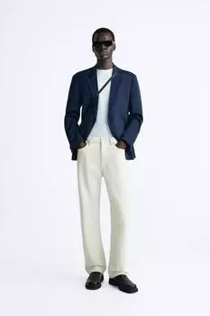 Комфортный пиджак ZARA, синий