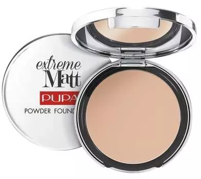 Компактная пудра 020, 11 г Pupa, Extreme Matt Compact Powder Foundation