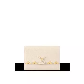 Компактный кошелек Capucines Louis Vuitton, белый
