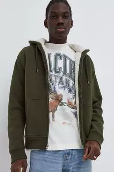 Компания Холлистер толстовка с капюшоном Hollister Co., зеленый