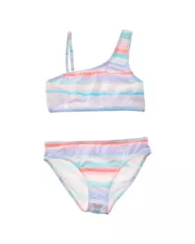 Комплект бикини Lucky Brand из 2 частей на одно плечо, синий