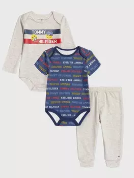 Комплект боди и брюков для малышей 3 шт. Tommy Hilfiger, ассорти