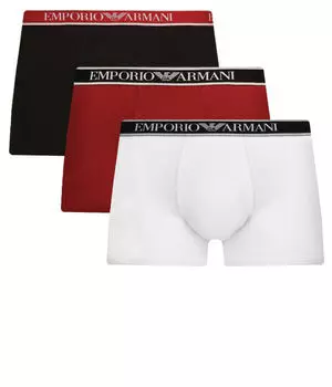 Комплект боксеров Emporio Armani, белый / черный / красный