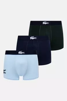 Комплект боксеров Lacoste, 3 шт, синий