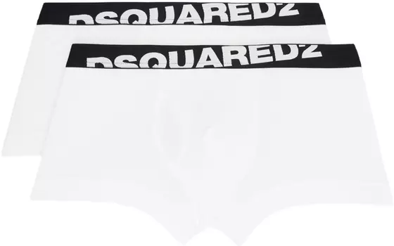 Комплект двух белых боксеров Dsquared2