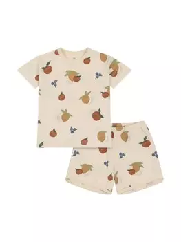 Комплект Fruity из топа и шортов Konges Sljd, нейтральный цвет