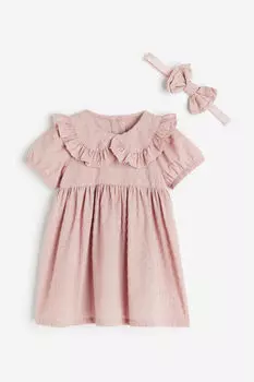 Комплект из 2 платьев H&M, розовый
