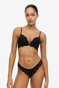 Комплект из 2 трусиков из бразильского кружева H&M