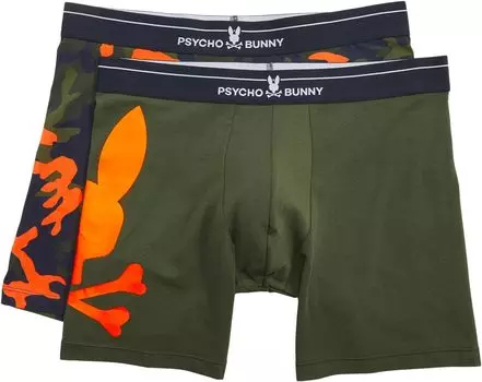 Комплект из 2 трусов-боксеров Psycho Bunny, цвет Duffle Bag 1