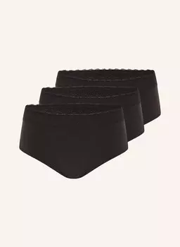 Комплект из 3 трусов на талии из модала. Triumph, черный
