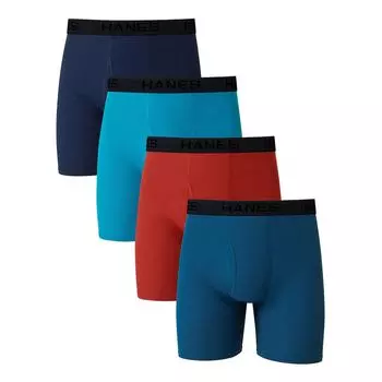 Комплект из 4 трусов-боксеров Big & Tall Ultimate Cool Comfort Hanes
