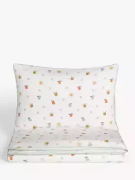 Комплект из пододеяльников и наволочки John Lewis Oh My Darling Bee Print Reversible Toddler Pure Cotton