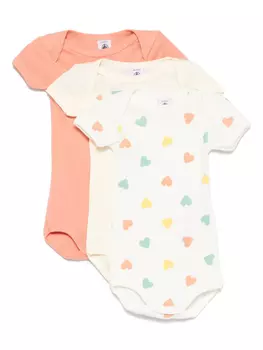 Комплект из трех боди Petit Bateau, белый