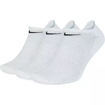 Комплект из трех пар носков Nike Everyday No-Show, цвет Wei/Schwarz
