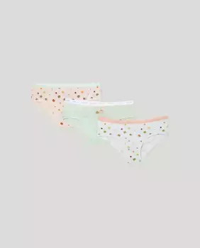 Комплект из трех трусиков для девочек Cotton Juice, мультиколор