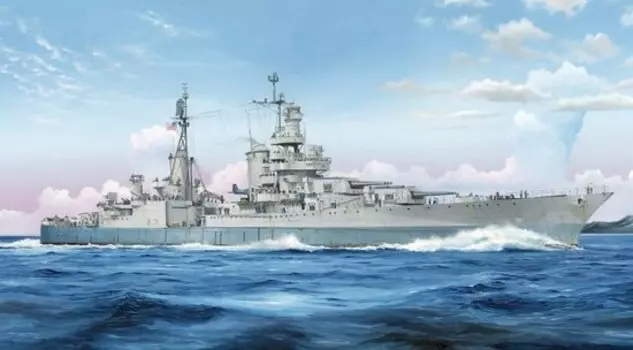 Комплект модели USS Indianapolis CA35 1945 г.
