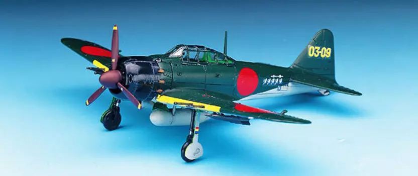 Комплект модели Zero Fighter Type 52C (A6M5C) Academy