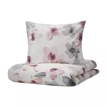 Комплект постельного белья Ikea Lappnycklar 240x220/80x80, 3 предмета, белый/разноцветный