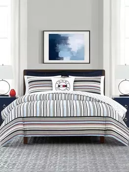 Комплект постельного белья Tommy Hilfiger Mixed Stripe, мультиколор