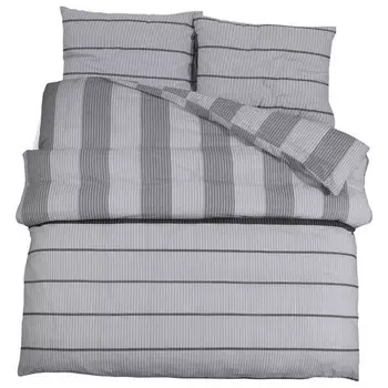 Комплект постельного белья vidaXL Set 3016894-7 (3 шт), 200x1x200 см, светло-серый