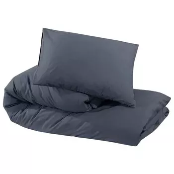 Комплект постельного белья vidaXL Set 3016894-2 (2 шт), 140x1x200 см, антрацитовый