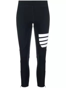 Компрессионные легинсы с полосками 4-Bar Thom Browne, синий
