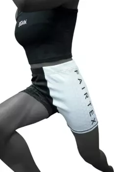 Компрессионные шорты Fairtex Vale Tudo For Women CP11, размер S, черный/белый