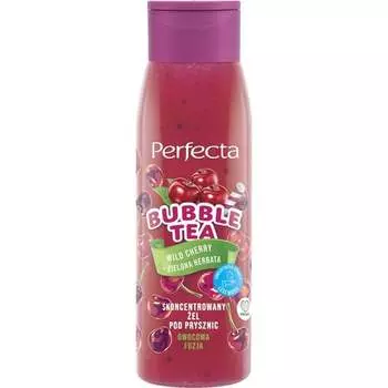 Концентрированный гель для душа, Дикая вишня + зеленый чай, 400мл Perfecta Bubble Tea