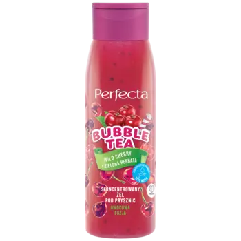 Концентрированный гель для душа с вишней и зеленым чаем Perfecta Bubble Tea, 400 гр