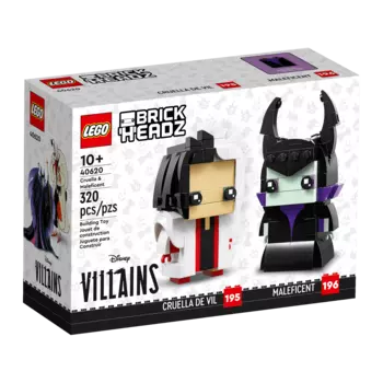 Конструктор Lego BrickHeadz Cruella & Maleficent 40620, 320 деталей
