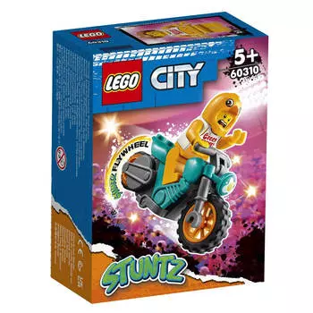 Конструктор LEGO City 60310 Трюковый мотоцикл с цыплёнком
