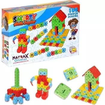 Конструктор пластиковый Akcicek Matrax Smarty, 100 деталей