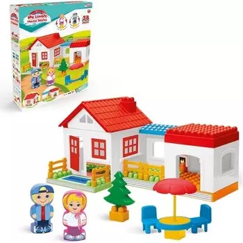 Конструктор пластиковый Fen Toys Одноэтажный дом, 36 деталей