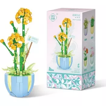 Конструктор пластиковый Jea Love Цветы, 329 гранул