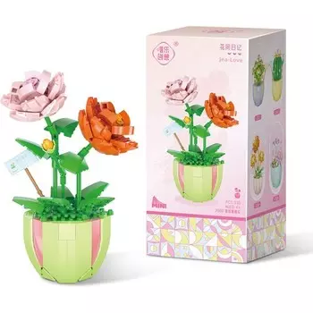 Конструктор пластиковый Jea Love Цветы, 330 гранул