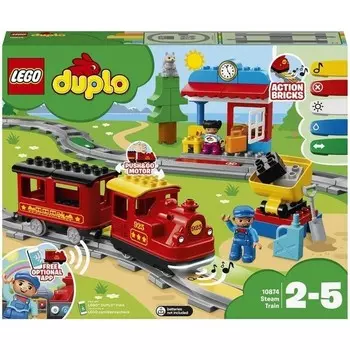 Конструктор пластиковый Lego Duplo Паровоз, 59 деталей